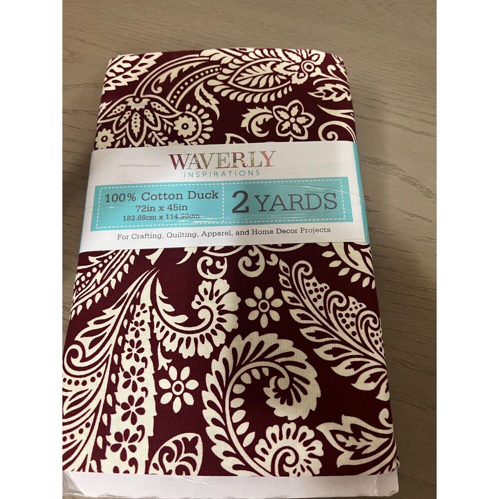 2 yards of Waverly 100% Cotton Duck Fabric Un-cut